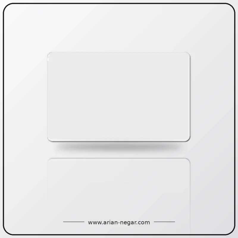 pvc-card-styled کارتPVCساده سفید فارگوHID اصلی - تصویر 1