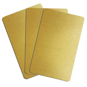 کارت PVC ساده طلایی